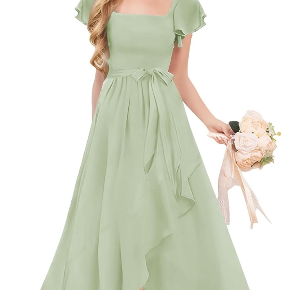 Elegant Green Kids Dress